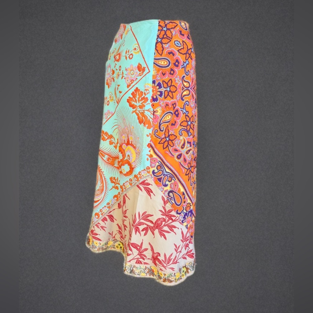 NWOT - Free People Paisley and Floral Print Skirt